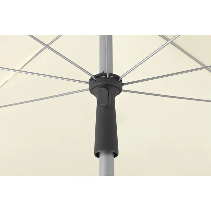 Sonnenschirm Locarno 150/8 rund, Ø ca. 150 cm natur – Bild 4