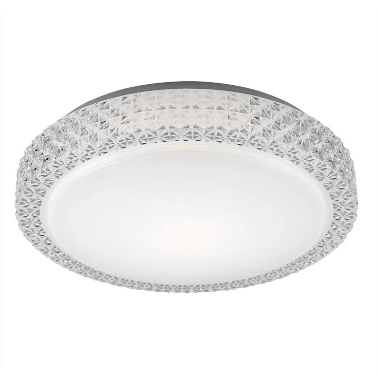 LED Deckenleuchte, Sternenhimmel CCT, D x H 40 x 11 cm