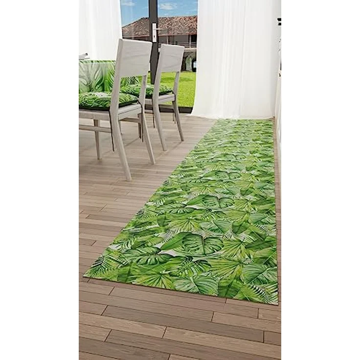 PETTI Artigiani Italiani - Teppich für Küche, rutschfest, waschbar, Läufer für Küche, Teppich, Küchenläufer, 52 x 180 cm, Design Tropical 05, 100% Made in Italy – Bild 4