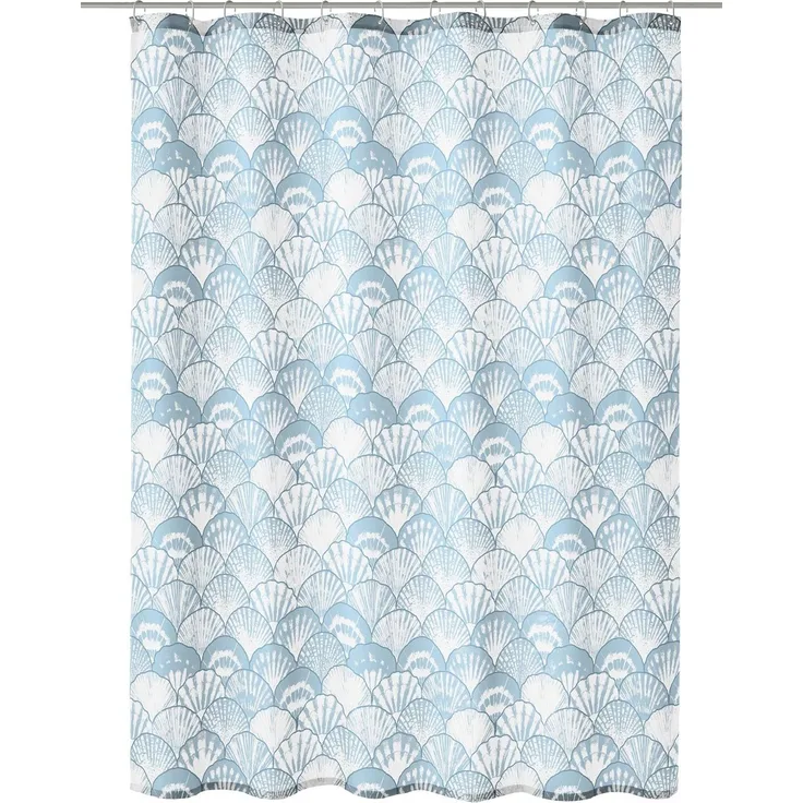 Kleine Wolke Duschvorhang iceblue Concha 180 x 200 cm