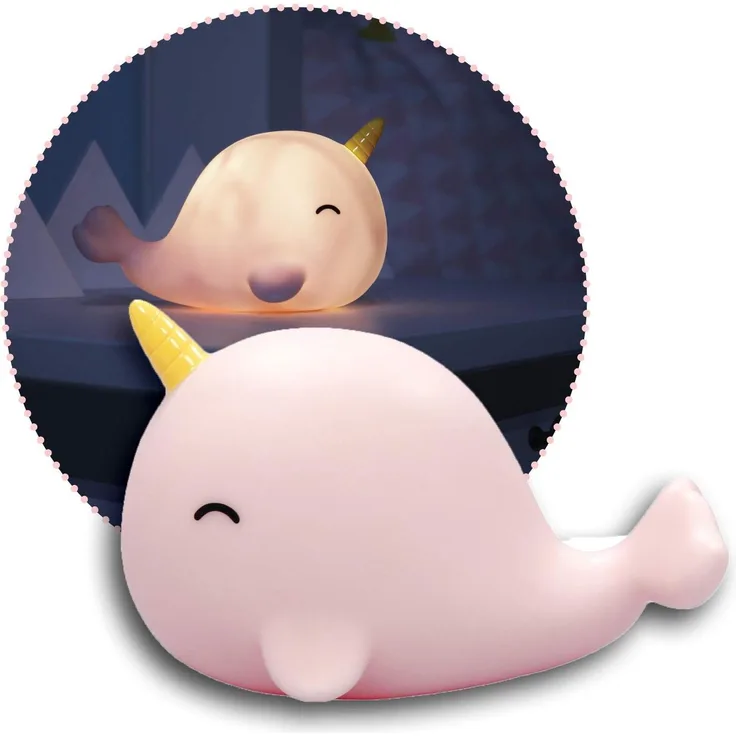 Reer Sea Life Nachtlicht Wal rosa