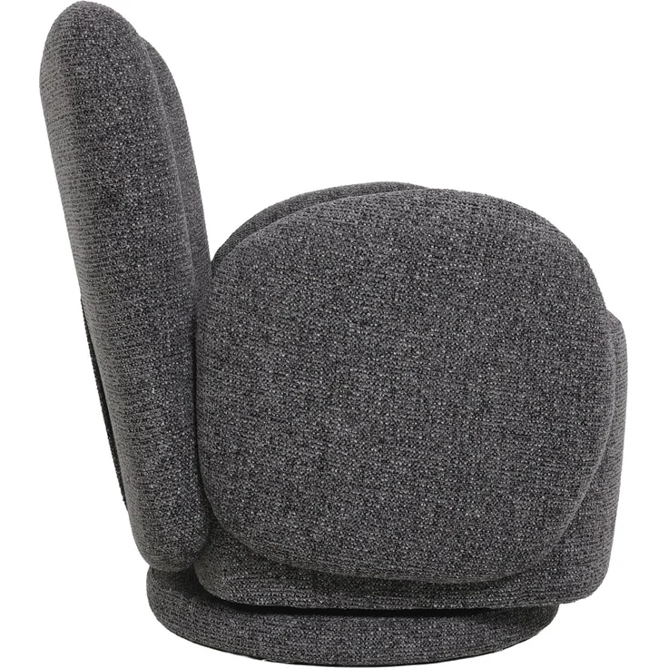 LC Home Sessel »Vegas« Webstoff dunkelgrau – drehbarer Polstersessel & Relaxsessel mit Armlehnen – Bild 4