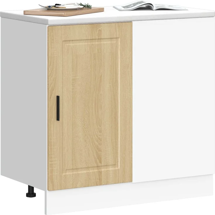 vidaXL Küchenunterschrank Porto Sonoma-Eiche Holzwerkstoff 854301 – Bild 3