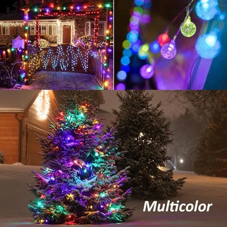 ABC LED-Lichterkette mit Sternmotiv, 10 m, für Innen- und Außenbereich – Bild 4
