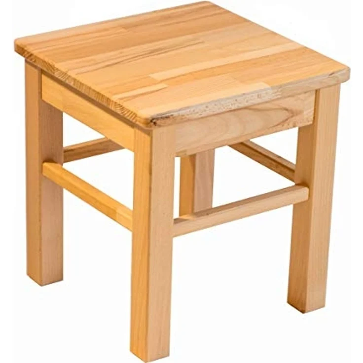 Kinderhocker Hocker kernbuche massiv geölt Sitzhocker – Bild 1