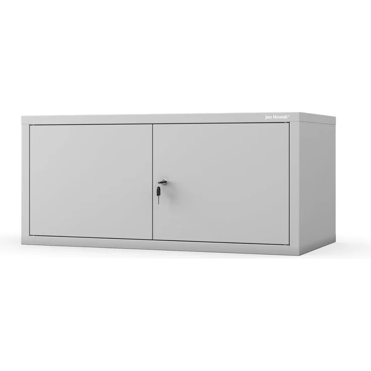 Jan Nowak Aktenschrankaufsatz C01L Aufsatz für Aktenschrank Büroschrank Metall Pulverbeschichtung Flügeltüren 38 x 80 x 40 cm (Grau) – Bild 13