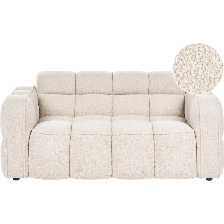 Sofa 2-Sitzer UTANA Bouclé Beige