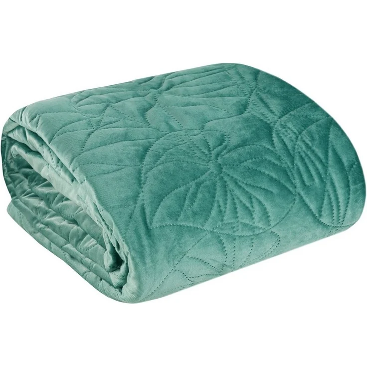 Eurofirany Tagesdecke Terra Collection, Velvet Tagesdecke Samt mit Steppung Dekorative Decke – Bild 3