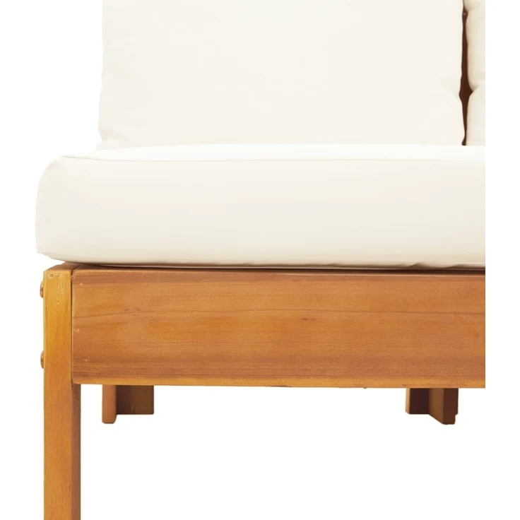 vidaXL Gartensofa mit 1 Armlehne 2-Sitzer Massivholz Akazie 367624 – Bild 6