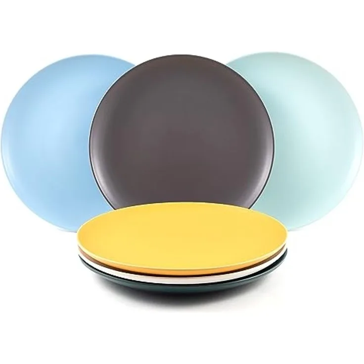 Hanseküche Speiseteller 6-teiliges Teller Set, (6 St), Bunte Vielfalt, Modernes Design
