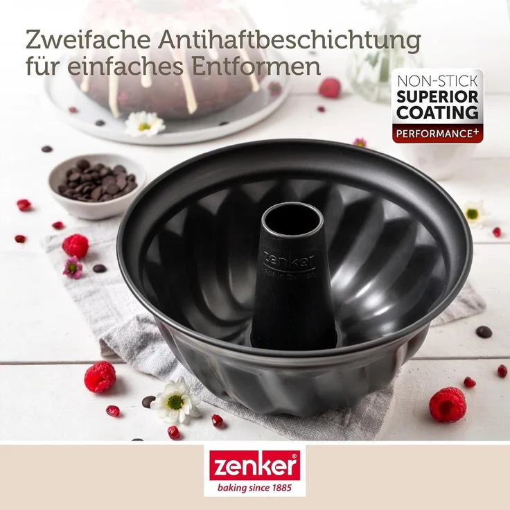 Zenker Gugelhupfform Kuchenform, Rundbackform, Traditionelle Backform – Bild 6