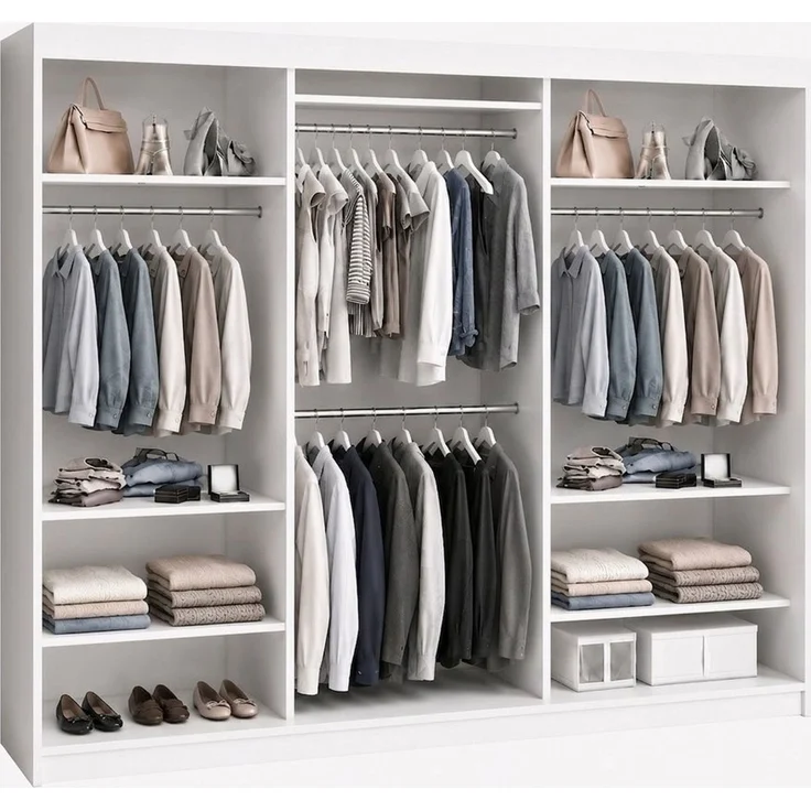 A&J MöbelLand GmbH Schiebetürenschrank ORAVELLE 3-türiger Kleiderschrank mit Spiegel (TOP ANGEBOT! Geräumiger Schrank mit einer Breite von 200 cm ideal zur Aufbewahrung von Kleidung und Accessoires. Wählen Sie das ideale Modell für Ihr Schlafzimmer!, T... – Bild 3