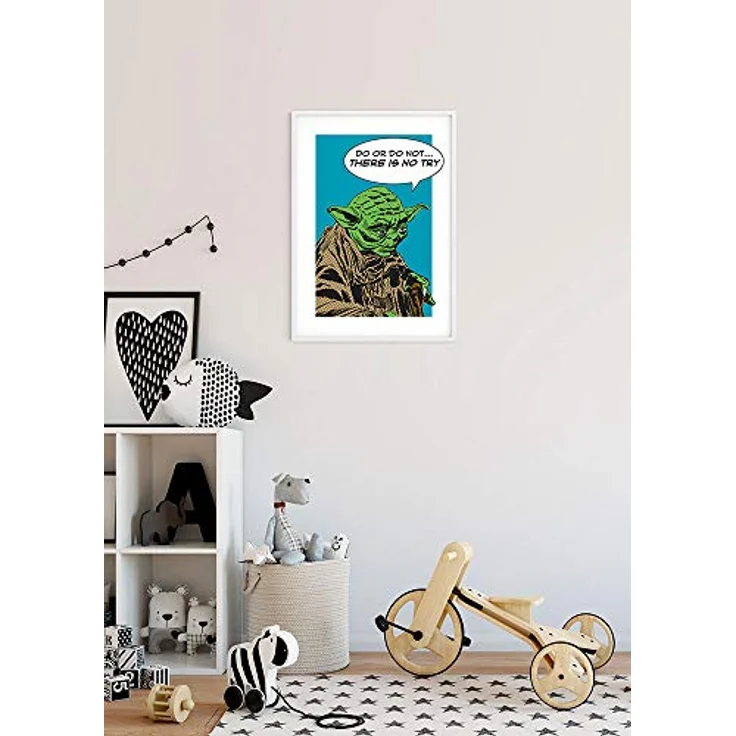 Komar Wandbild Star Wars Classic Comic Quote Yoda, 30 x 40 cm, hochwertiger Kunstdruck ohne Rahmen, für Kinderzimmer und Jugendzimmer, made in Germany, seidenmattes Fotopapier – Bild 4
