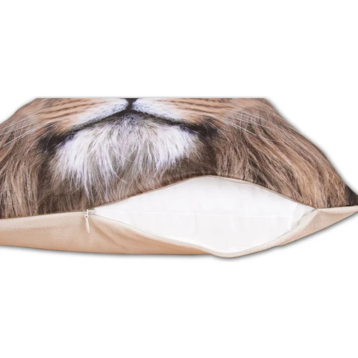 Bestlivings Dekokissen Fotodruck Motiv in 40x40 cm, Flauschig weiches Kissen in vielen Motiven erhältlich ( Design: Löwe ) – Bild 9