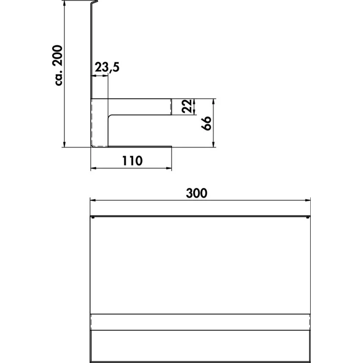 Naber 8041224 transFORM Flaschenhalter für Relingsystem, schwarz matt – Bild 2