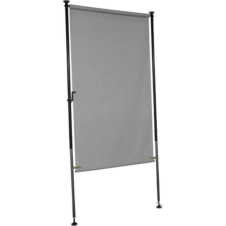 Angerer Freizeitmöbel GmbH Balkonsichtschutz Style - Senkrechtmarkise für Sicht- und Sonnenschutz - Montage ohne Bohren und Dübeln - ideale Balkonmarkise für Mietwohnungen (Beige, 120 cm) – Bild 1