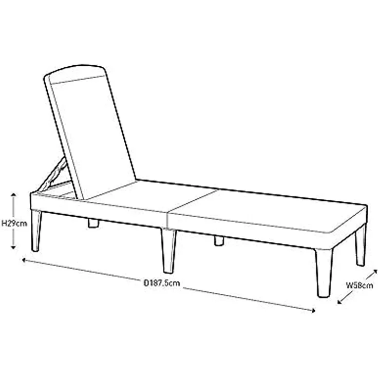 Allibert Sonnenliege, Kunststoff, medium – Bild 2