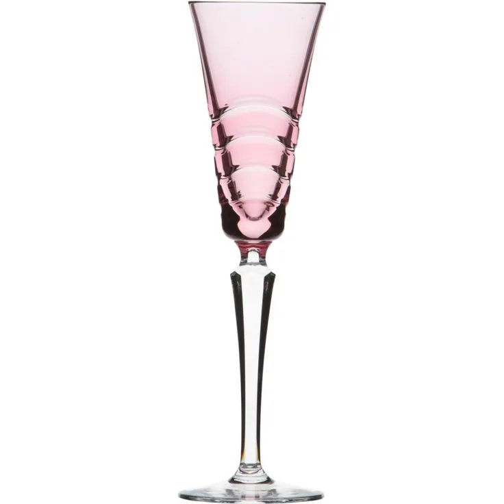 Sektglas Kristall Wave rosalin (26,5 cm)