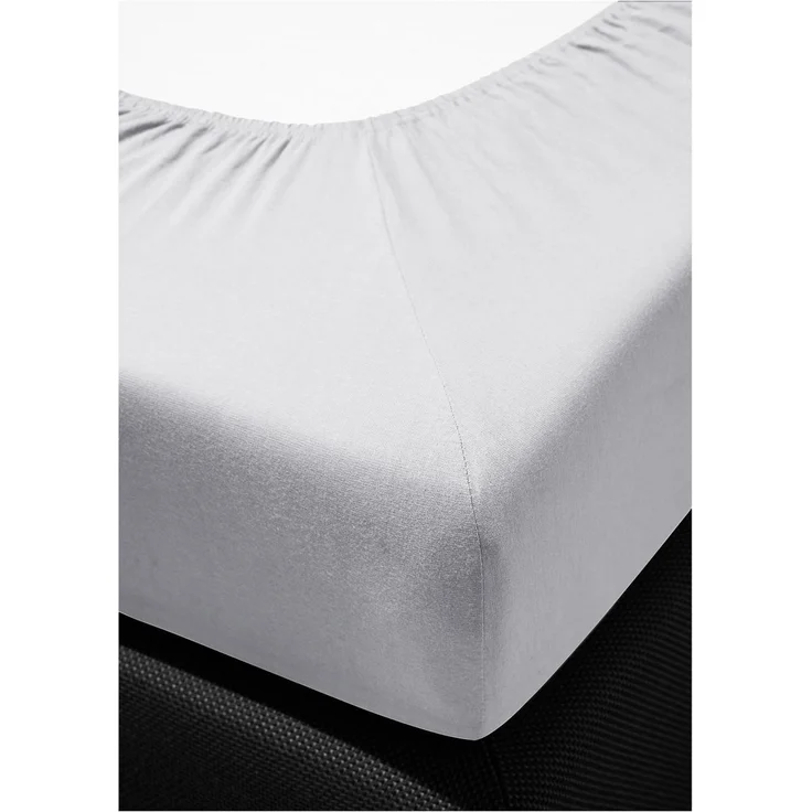 Irisette Mako-Jersey Betttuch Jupiter 0008 grau 190x200 cm 8-14 grau – Bild 5