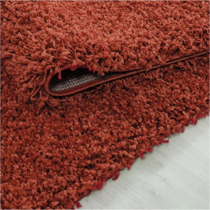 Teppium Teppich Unicolor - Einfarbig, Rechteckig, Höhe: 30 mm, Einfarbig Shaggy Teppich Wohnzimmer Langflor versch. farben und größen – Bild 3