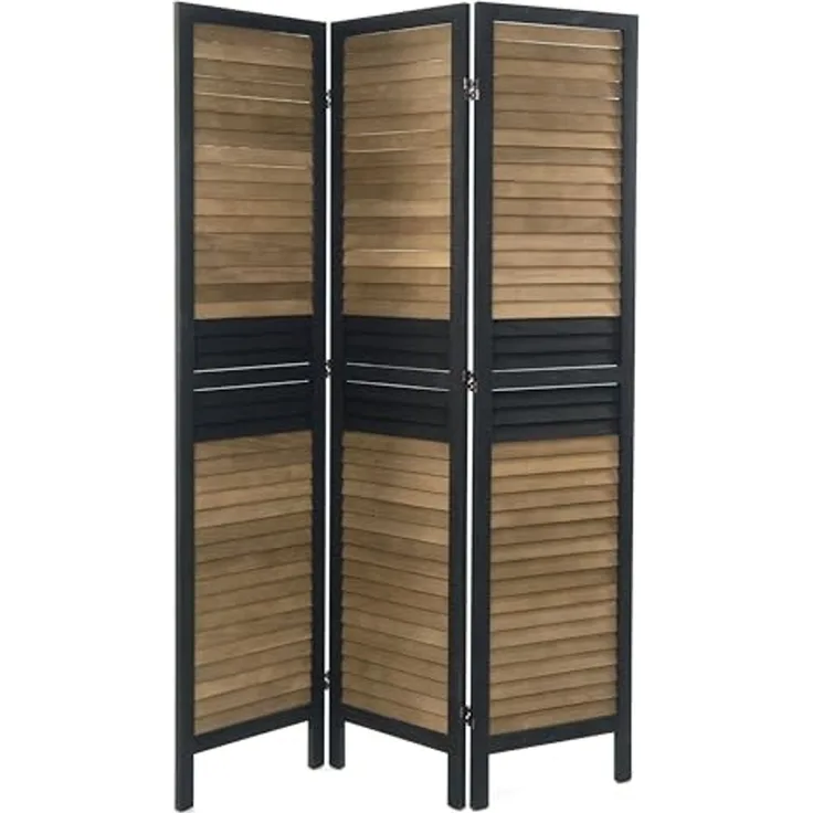 DESIGN DELIGHTS Paravent RAUMTEILER "CHALET", 3-teilig, 170x40 cm, Vintage Paravent