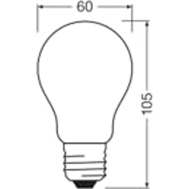 OSRAM LED-Lampe Filament Base A100 Kolbenform 11W 827, 2700K warmweiß, E27, matt, 1521 lm, sofort 100% Licht, White – Bild 3