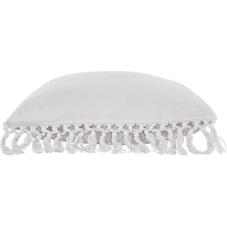 LeGer Home by Lena Gercke Kissenbezug Hevin, (2 Stück), Musselin Optik, 2-er Set, ohne Füllung, mit Fransen – Bild 2