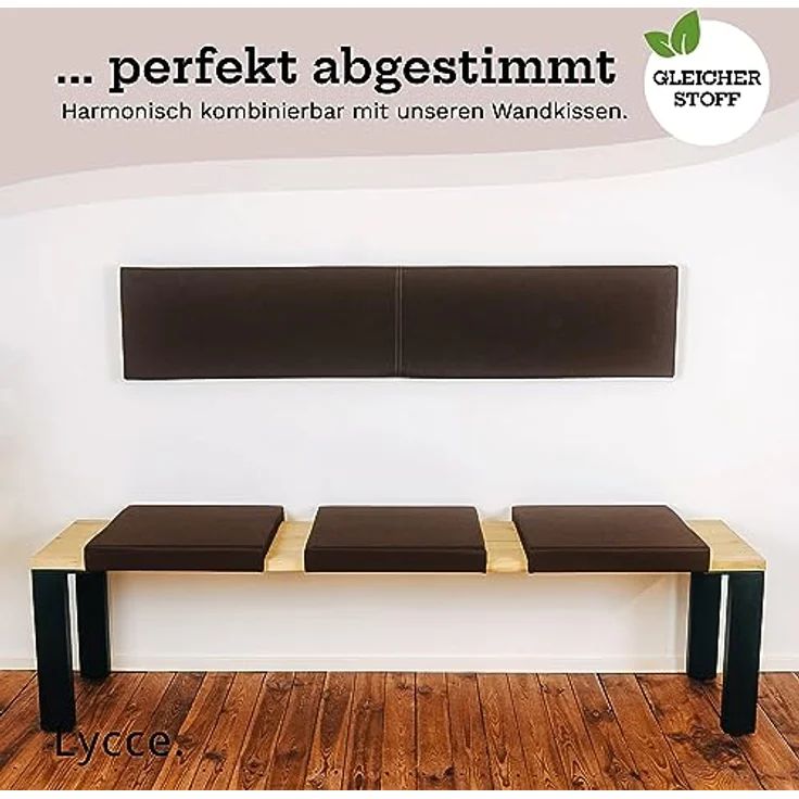 Lycce Bankauflage Bankkissen Klemmkissen Sitzkissen mit 2 Leisten, 40cm Klemmtiefe, (1 St), verrutscht nicht, mit Klemmfunktion, versch. Farben – Bild 8
