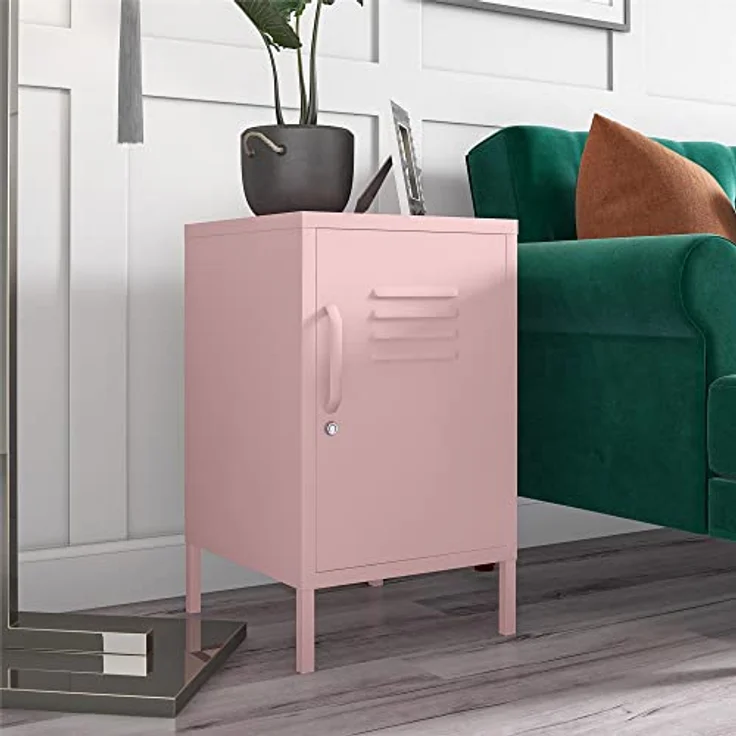 Cache | Beistelltisch mit 1 Tür in Metal Pink – Bild 2