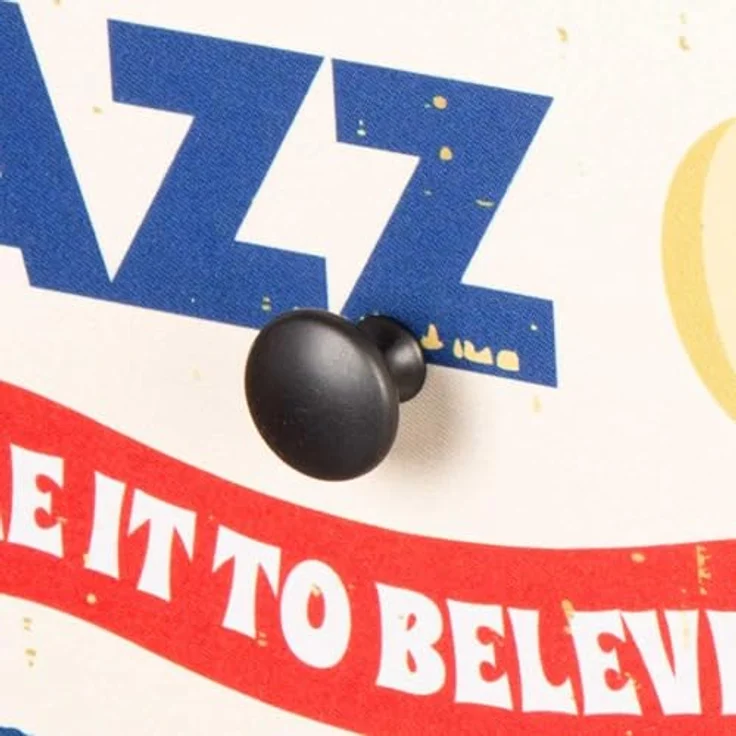 AKTIVE Max Home Mehrzweck-Schlafzimmer, Retro- und Vintage-Grafiken, 5 leichte Stoffschubladen, 103 x 30 x 56 cm, Stahlrahmen, Holzplatte, Nachttische, Wohnzimmermöbel (18402) – Bild 7