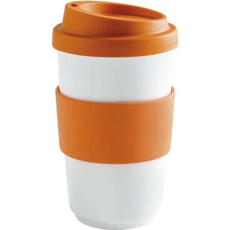 KAHLA fillit To Go Becher 0,40 l Banderole sunset orange – Bild 1