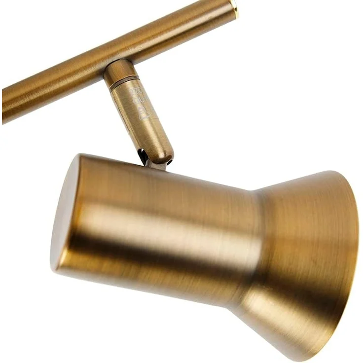 Qazqa LED Aufbaustrahler Karin, ohne Leuchtmittel, GU10, Bronze, Modern, Stahl, 2-flammig – Bild 1