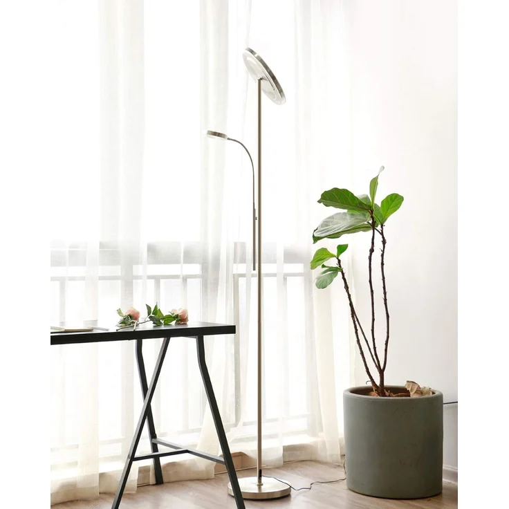 Tomons LED Stehlampe Stehleuchte Stufenlos Dimmbar, verstellbare Leselampe, LED fest integriert – Bild 5