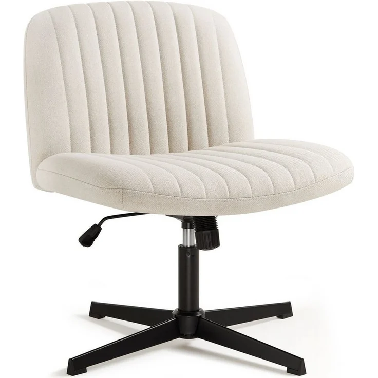 Intimate WM Heart Bürostuhl Ohne Armlehnen, Ergonomischer Schreibtischstuhl (Lesesessel mit 10cm dickem Sitzkissen), Drehstuhl Ohne Rollen, Höhenverstellbar Stuhl – Bild 5