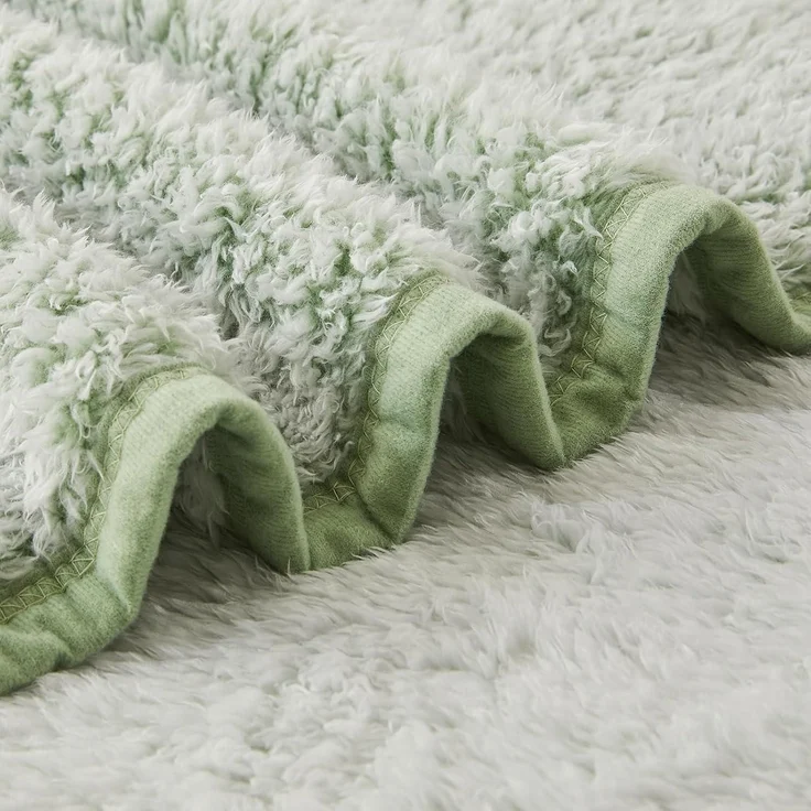 Decke Sherpa Queen Mikrofaser Couchdecke Salbei 150 x 200cm 05-salbei – Bild 5