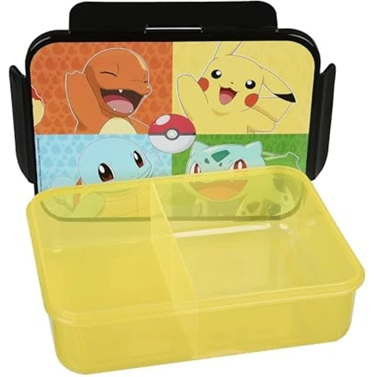 Pokemon Lunchbox gelb Brotdose Pausenbox für Alltag Schule und unterwegs – Bild 3