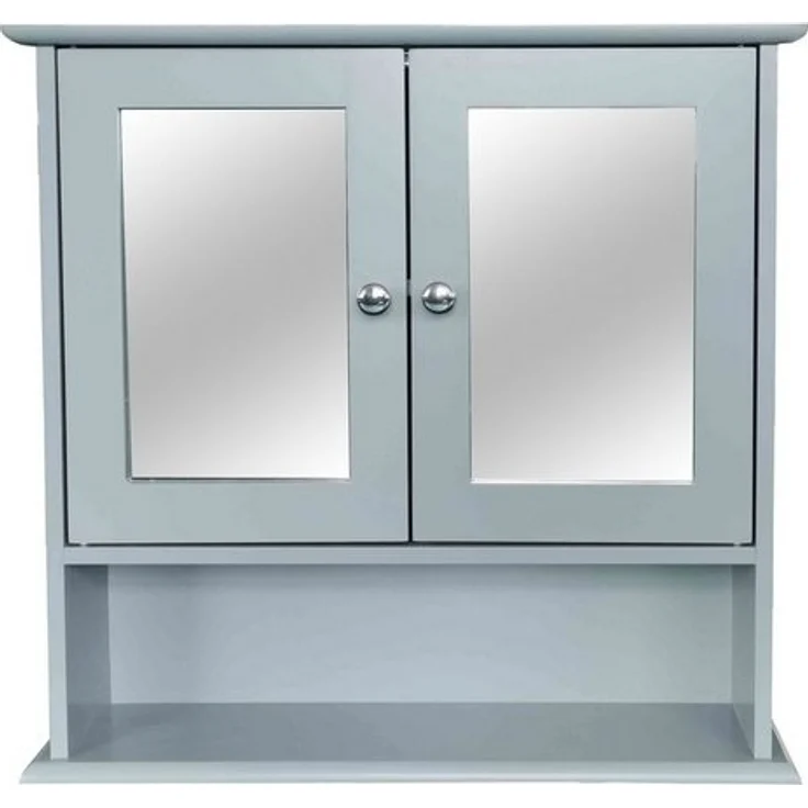 HTI-Line Hängeschrank Spiegelschrank Sarah mit 2 Türen (Stück, 1-St, 1 Spiegelschrank) Spiegel Wandspiegel Badspiegel Badschrank – Bild 3