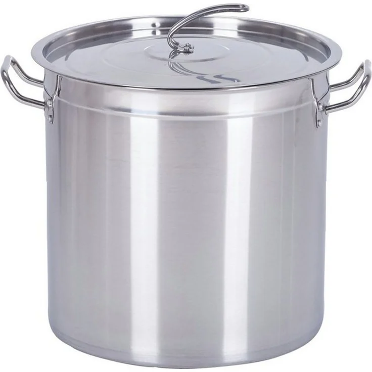 HOOZ Suppentopf Kochtopf Gastronomie Suppentopf Groß 10-170 Liter für alle Herdarten, Edelstahl (Großer 15 L Edelstahltopf mit Deckel, induktionsgeeignet, inkl. Deckel und Messskala), Großvolumiger Topf XXL – ideal für Gastro, Einkochen & große Mengen – Bild 4