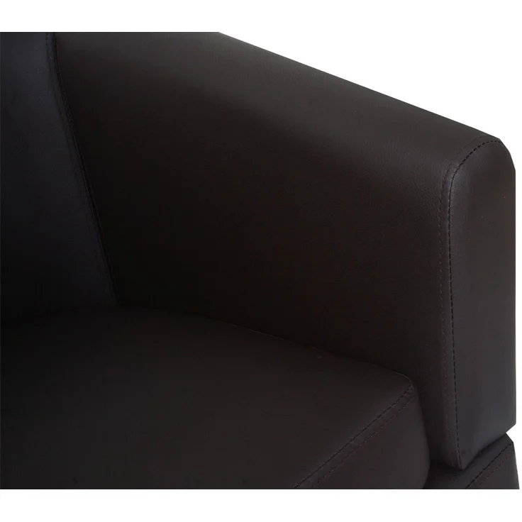 Lounge-Sessel HWC-O17, Sessel Clubsessel Cocktailsessel, FSC®-zertifiziert Kunstleder ~ braun – Bild 5