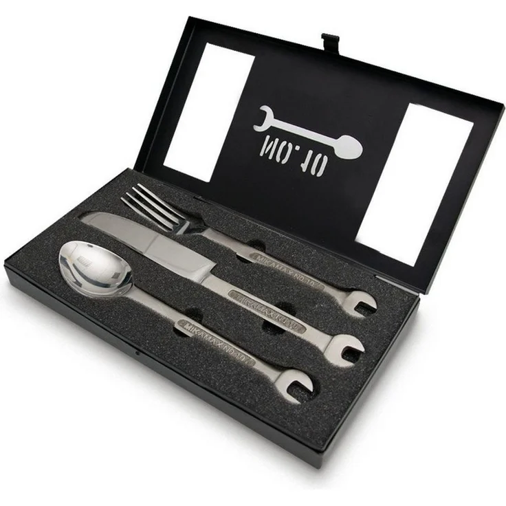 Mikamax Besteck-Set Schraubenschlüssel Besteck Set Werkzeug Essbesteck mit Geschenkbox – Bild 5