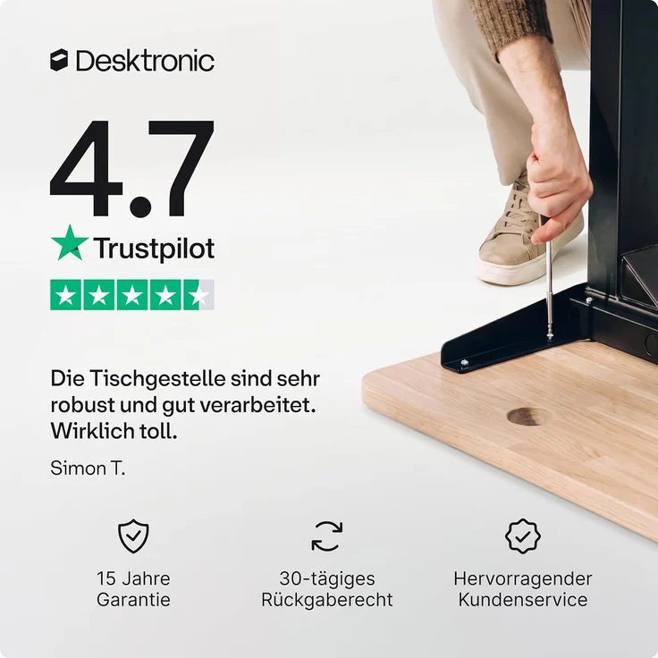 Desktronic HomePro Elektrisch höhenverstellbarer Schreibtisch 160x80cm Rosa/Rosa mit Memory-Funktion, Anti-Kollisions Technologie, USB-A und USB-C-Ladeanschlüssen – Bild 10