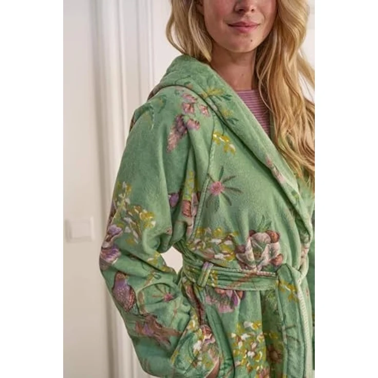PiP Studio Badaccessoire-Set Secret Garden Bademantel green M (1Stück) – Bild 5