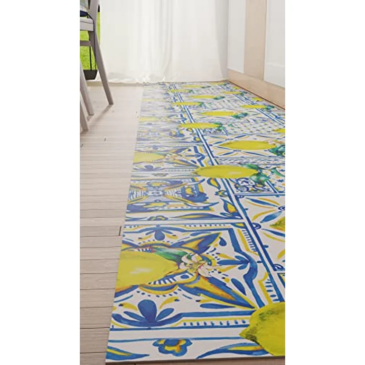 PETTI Artigiani Italiani - Teppich für Küche, rutschfest und waschbar, 52 x 80 cm, Design Vietri 01, 100% Made in Italy – Bild 5