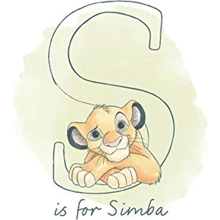 Komar Disney Wandbild S like Simba, Kinderzimmer Dekoration, 50x70cm, hochwertiger Kunstdruck, König der Löwen, ohne Rahmen, WB051-50x70 – Bild 1