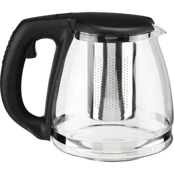 Teekanne Kaffeekanne Glaskanne Kanne Glas mit Filtereinsatz aus Edelstahl 1,2L