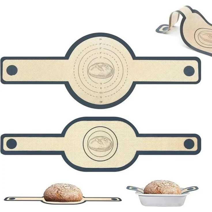 FELIXLEO Backmatte 2er-Set Silikon-Backmatte für Dutch Oven mit langen Griffen, (1-tlg) – Bild 4