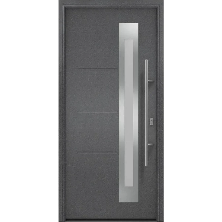 Hörmann Ecostar Haustür "ISOPRO IP 780S", anthrazit metallic (CH 703), 110 x 210 cm (B x H),DIN Rechts – Bild 1