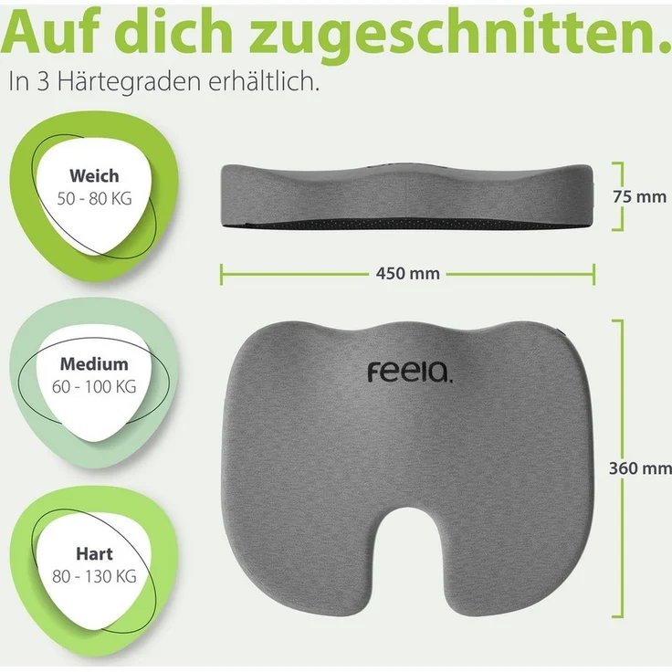 feela Sitzkissen 202 101, Orthopädisches Sitzkissen – Bild 3
