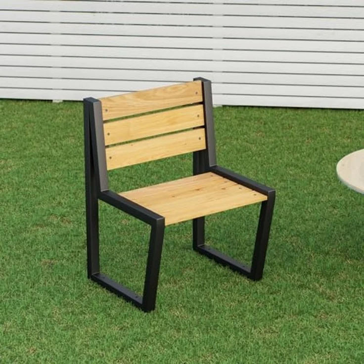 QLS Gartenbank Bankbeine HELSINKI (Set 2 Stück, pulverbeschichtet), Bankgestell Bankfüße Beine aus Stahl schwarz – Bild 3