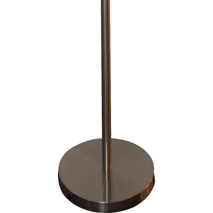 LED Stehlampe, Nickel matt, Glas satiniert weiß, H 180 cm – Bild 6